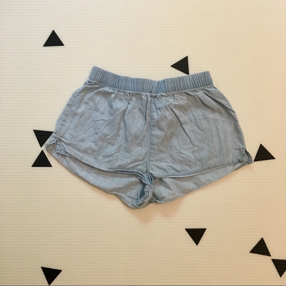 Baby blue shorts